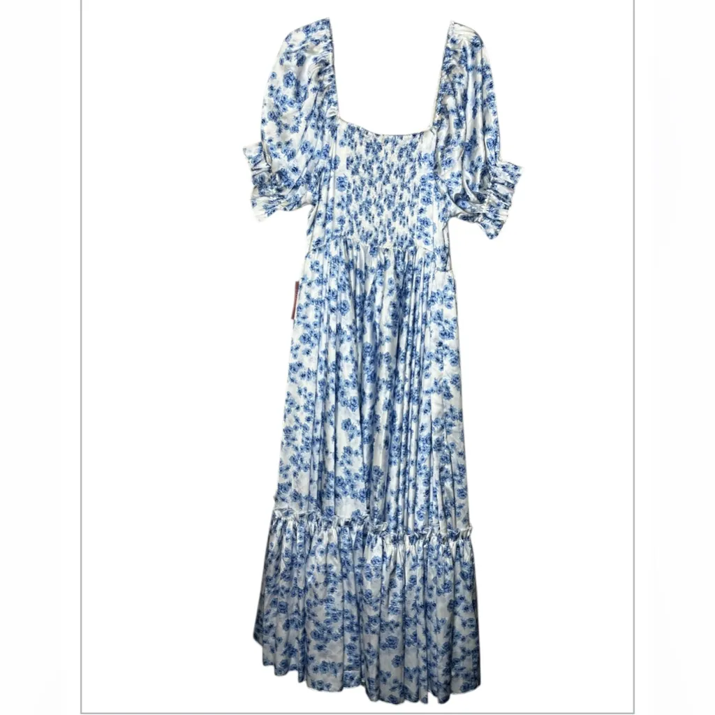 NWT Ivy City Co Blue and White Floral Maxi Dress size XL - Image 6