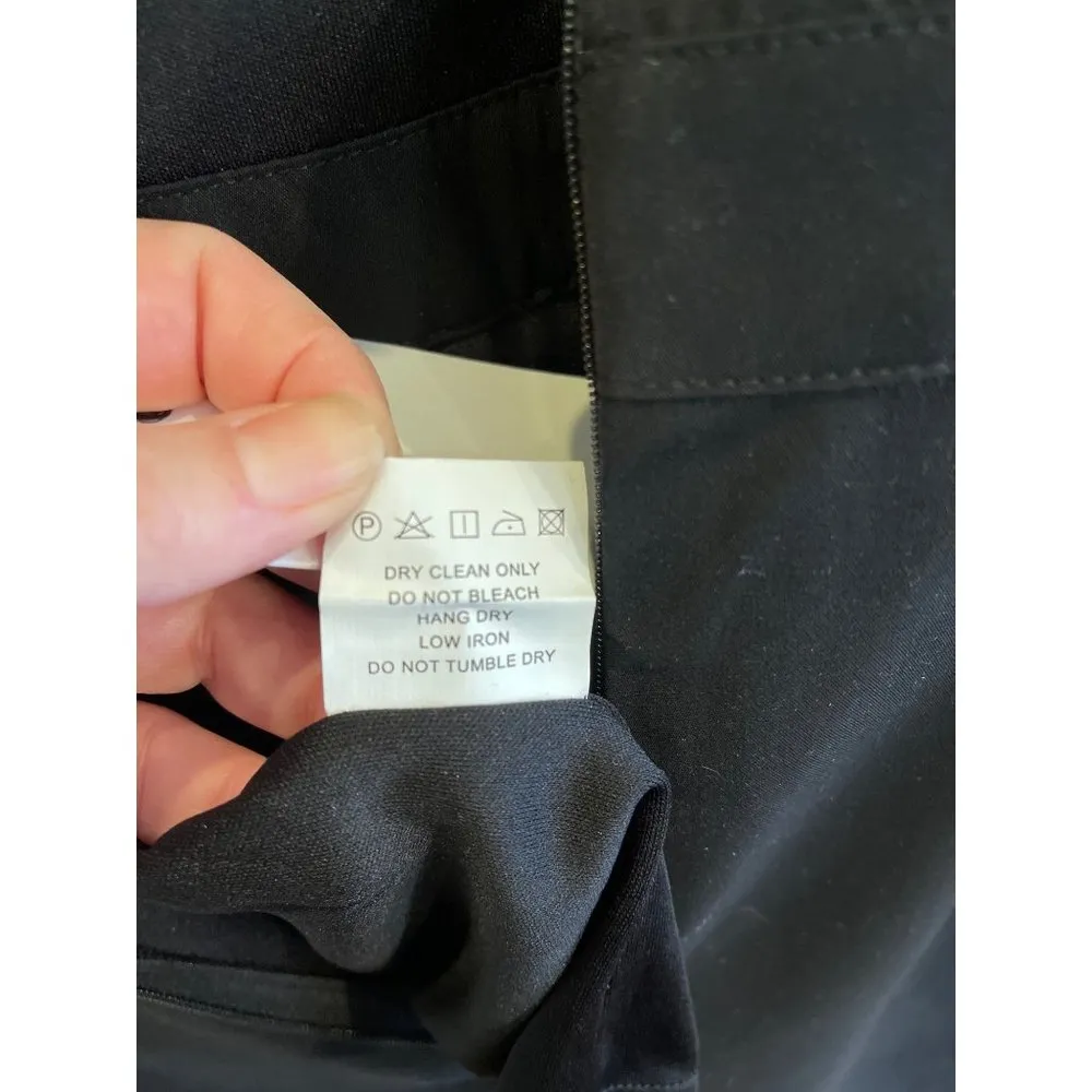 Few Moda jumpsuit black cocktail party sleeveless off shoulder wide leg L - Image 11