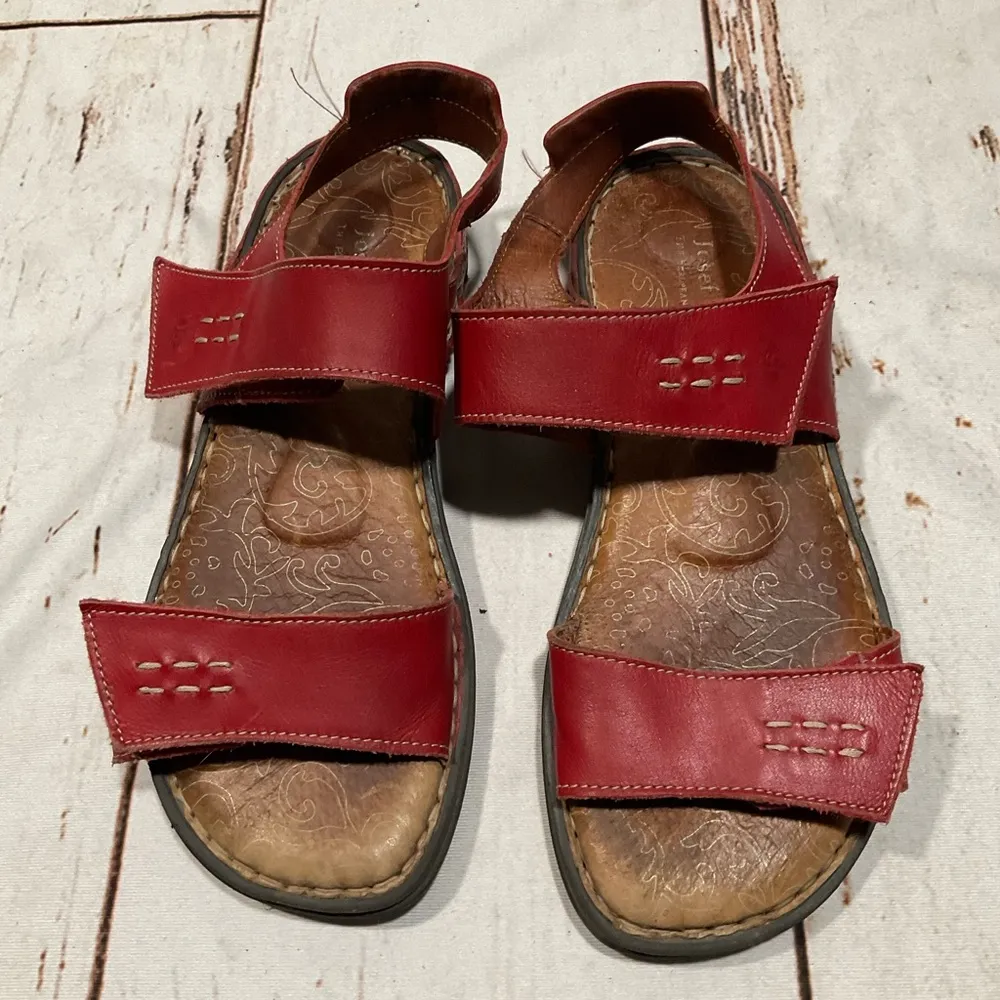 JOSEF SEIBEL LEATHER SANDALS Size 8 - Image 9