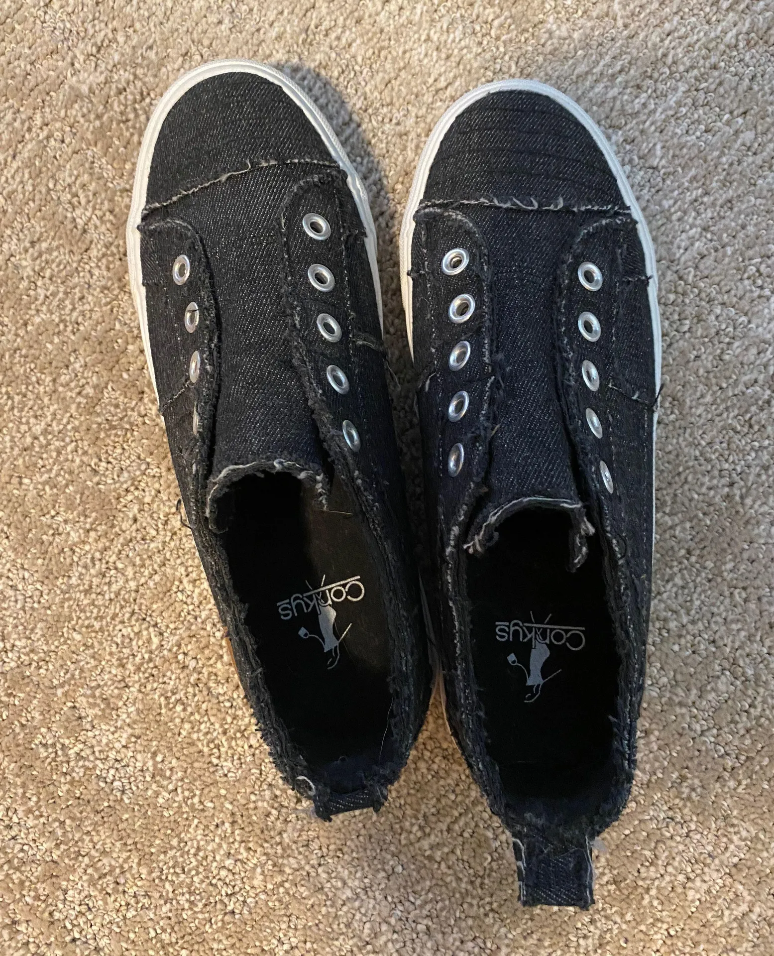 Corkys Black Shoes Size 6 - Image 2