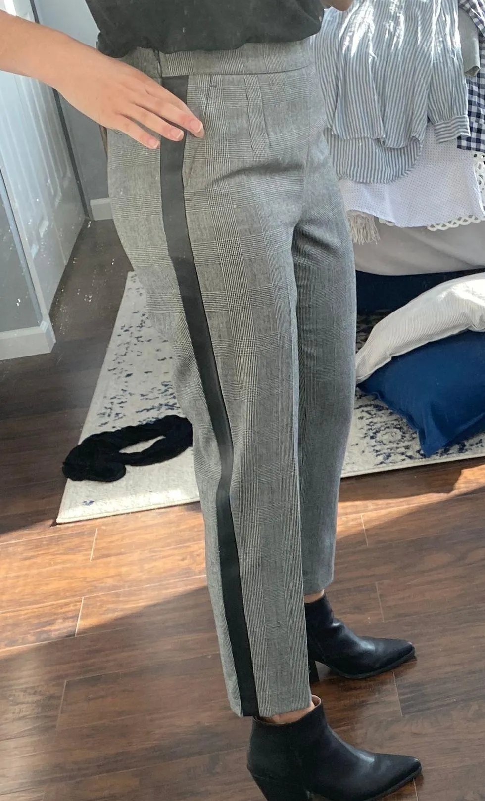 Wool And Leather Dress Pants - Image 4