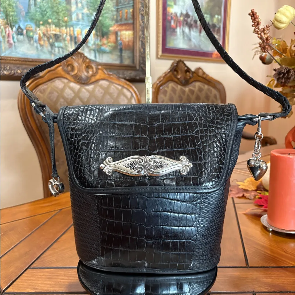 Brighton brand Black Crocodile-Embossed bag that is really beautiful. - Image 2
