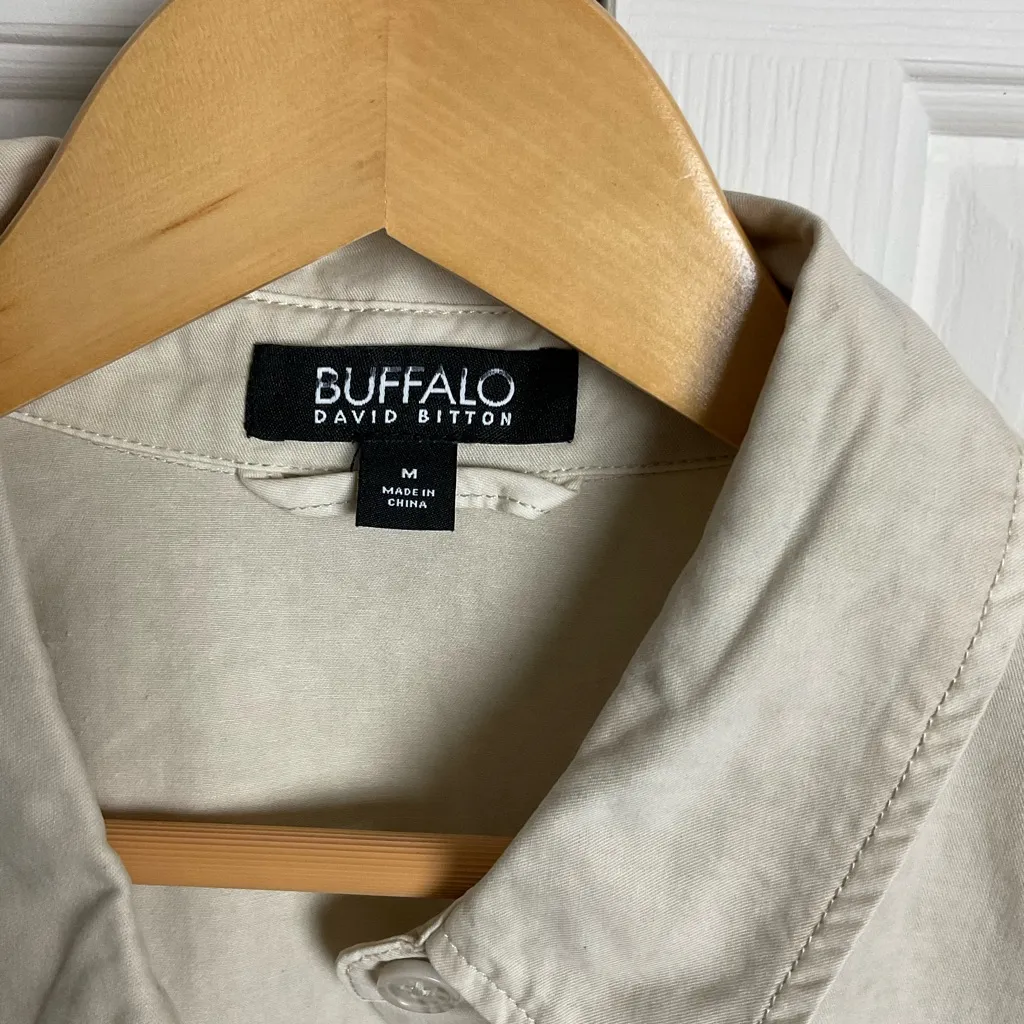 Buffalo David Bitton Field Jacket Size Medium Tan - Image 2