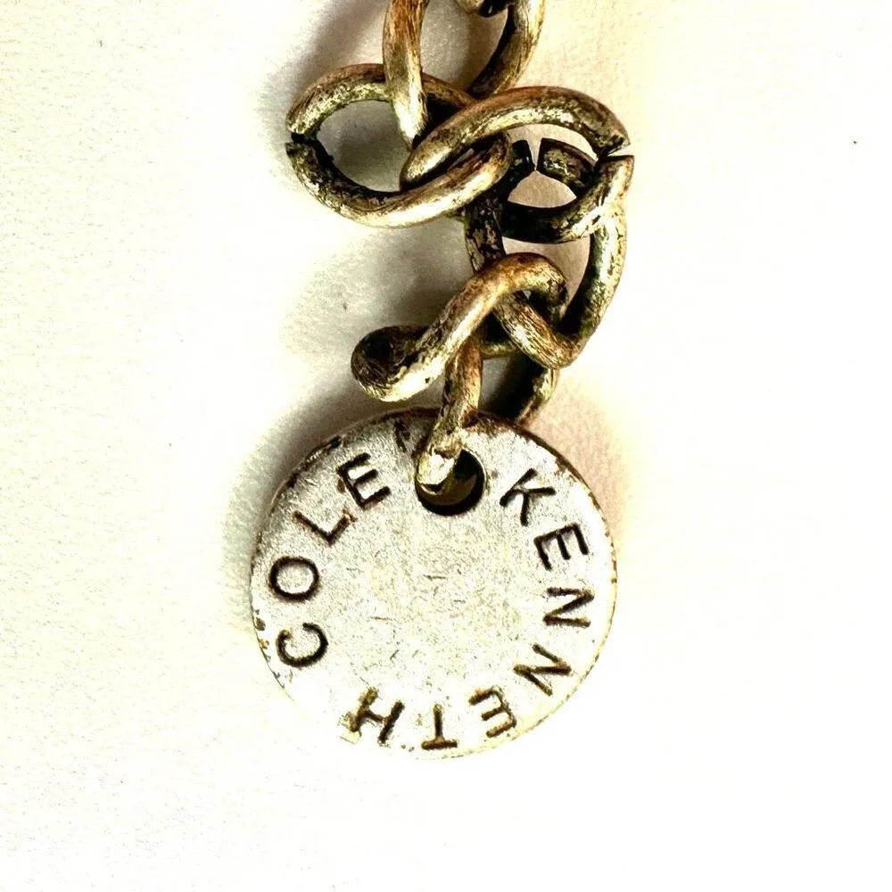 Kenneth Cole Gray cats eye floating bead necklace - Image 6