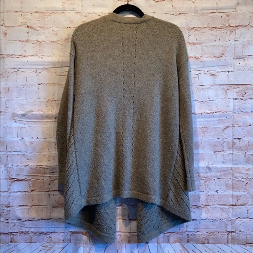 Lou and grey open drape cardigan wool blend green - Image 5
