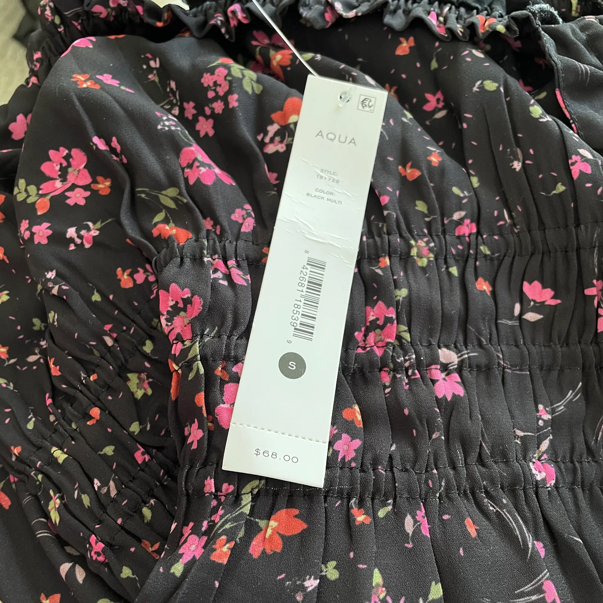 Cinched Square Neck Blouse - Image 2