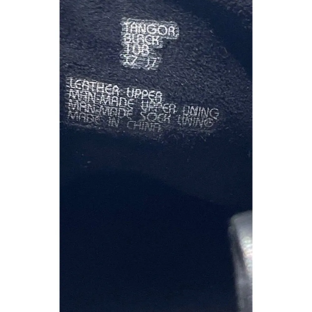 Earth Shoes Women’s 10 Desire Leather Casual TANGOR Sneakers Black Low Lace Up - Image 4