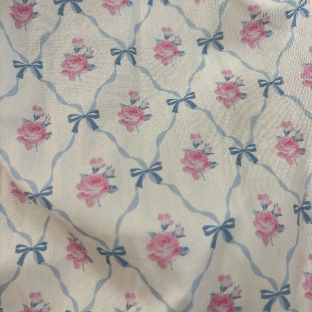 Peach Love California Pink Floral and Blue Bows Shorts - Image 5