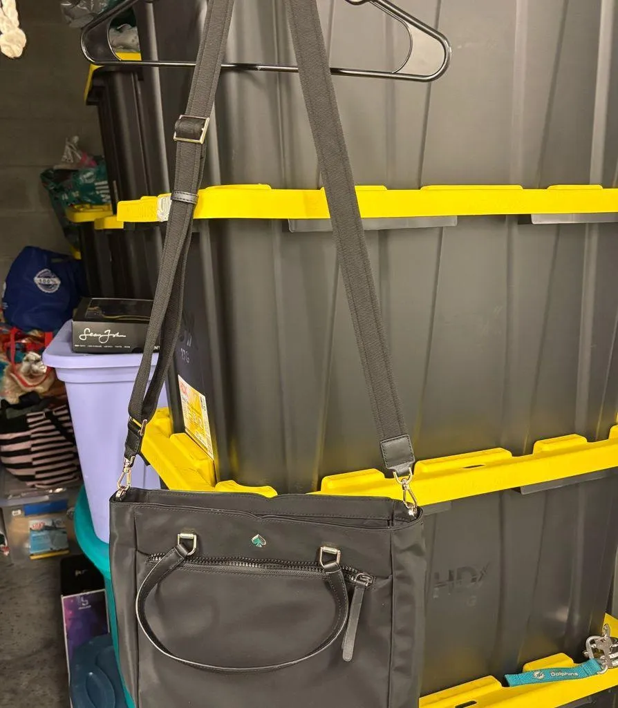 Kate Spade chelsea Jae  Medium Satchel Tote Bag Shoulder Bag Black Nylon - Image 4