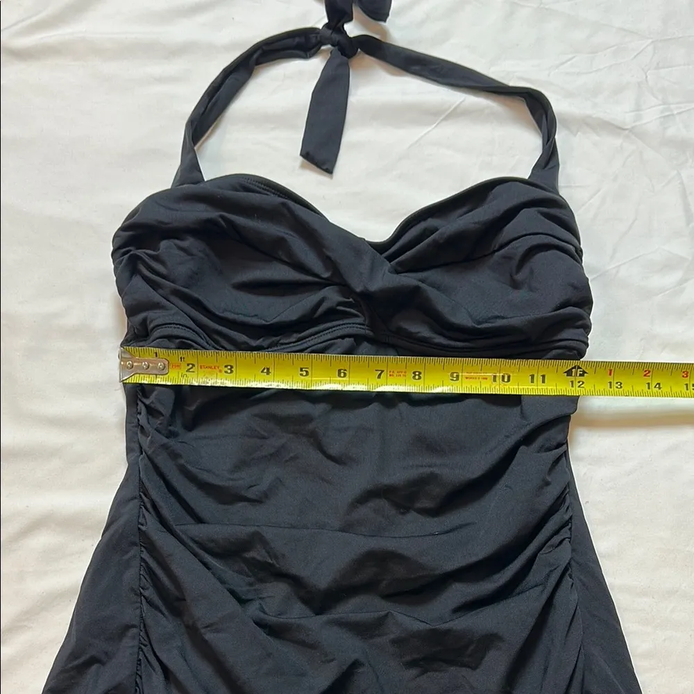 Dana Buchman Women’s swimsuit Size 12 Vamp Swim Dress Black - Image 11