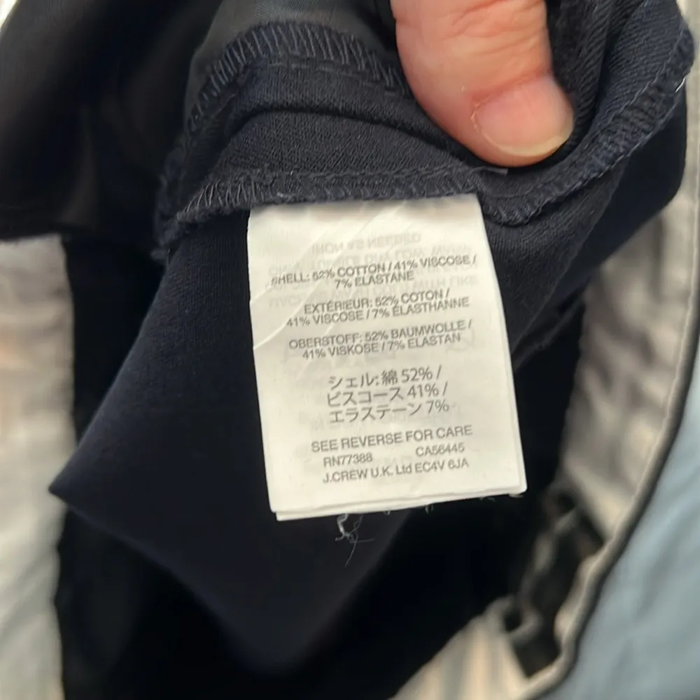 JCrew Martie Pant Bi Stretch Cotton Crop Pants Blue Size 2 - Image 6