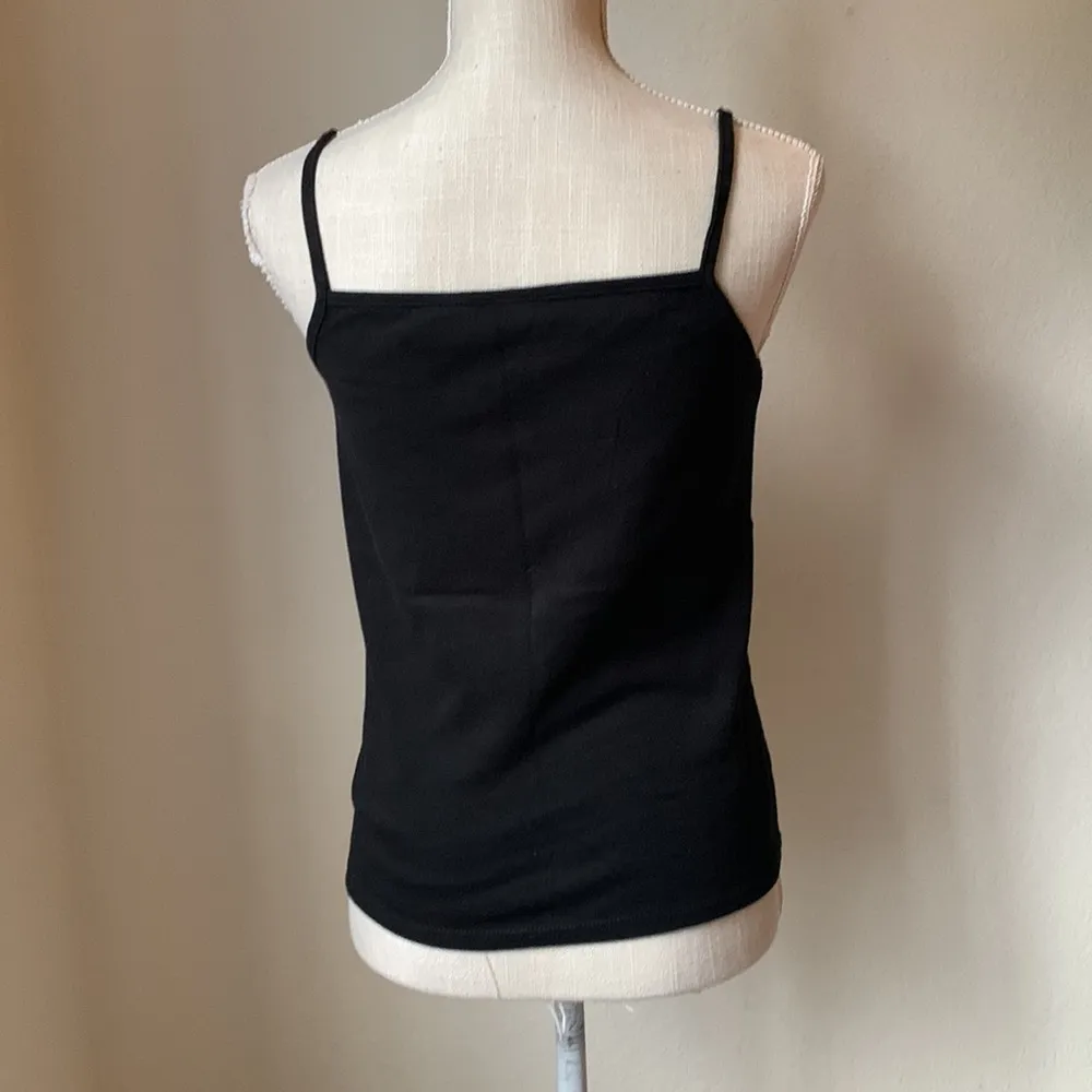 NEWPORT NEWS Basic Black Tiny Pocket Tank Top - Image 5