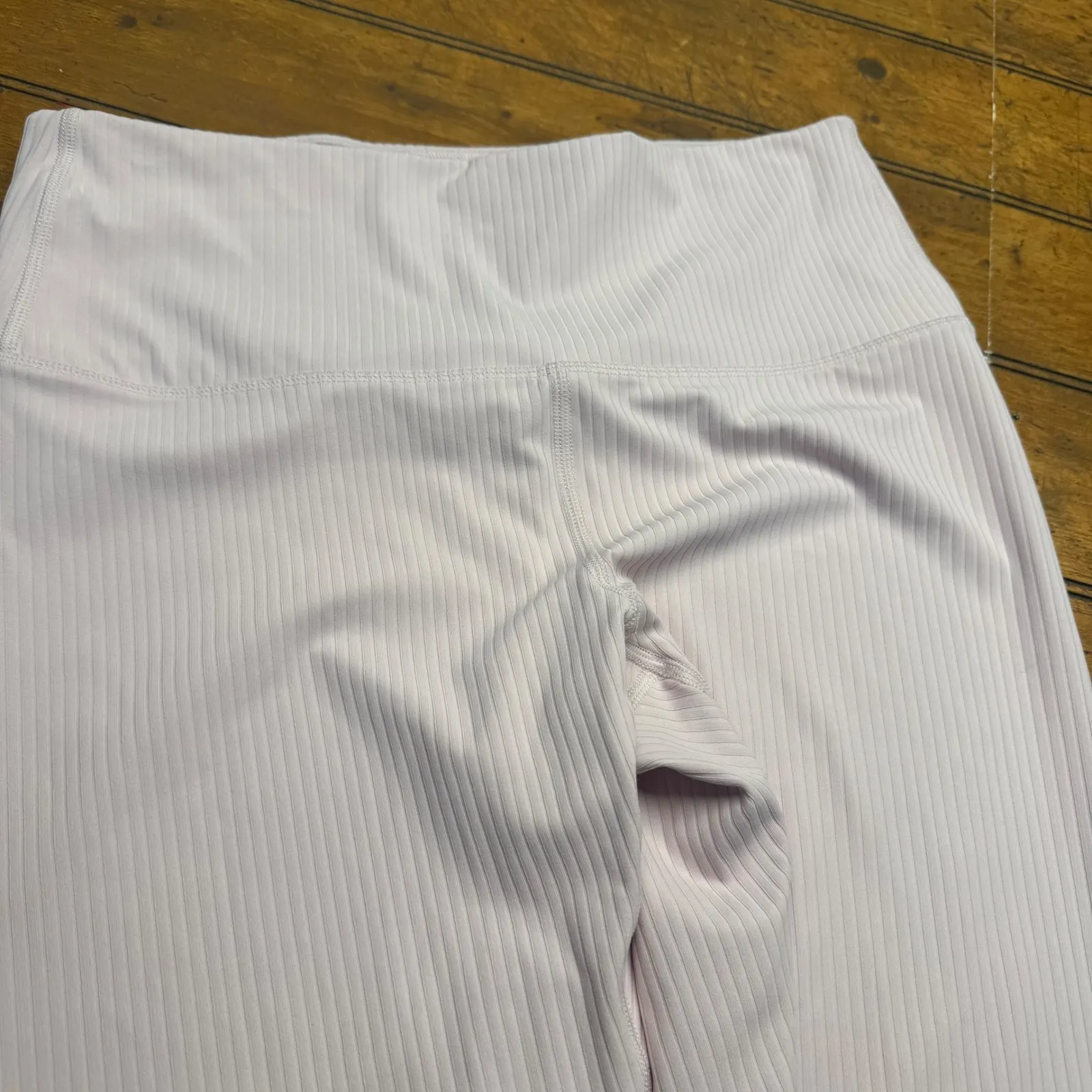 All In Motion Ribbed High Waisted Leggings Light pink Athletic Workout Size L - Image 3