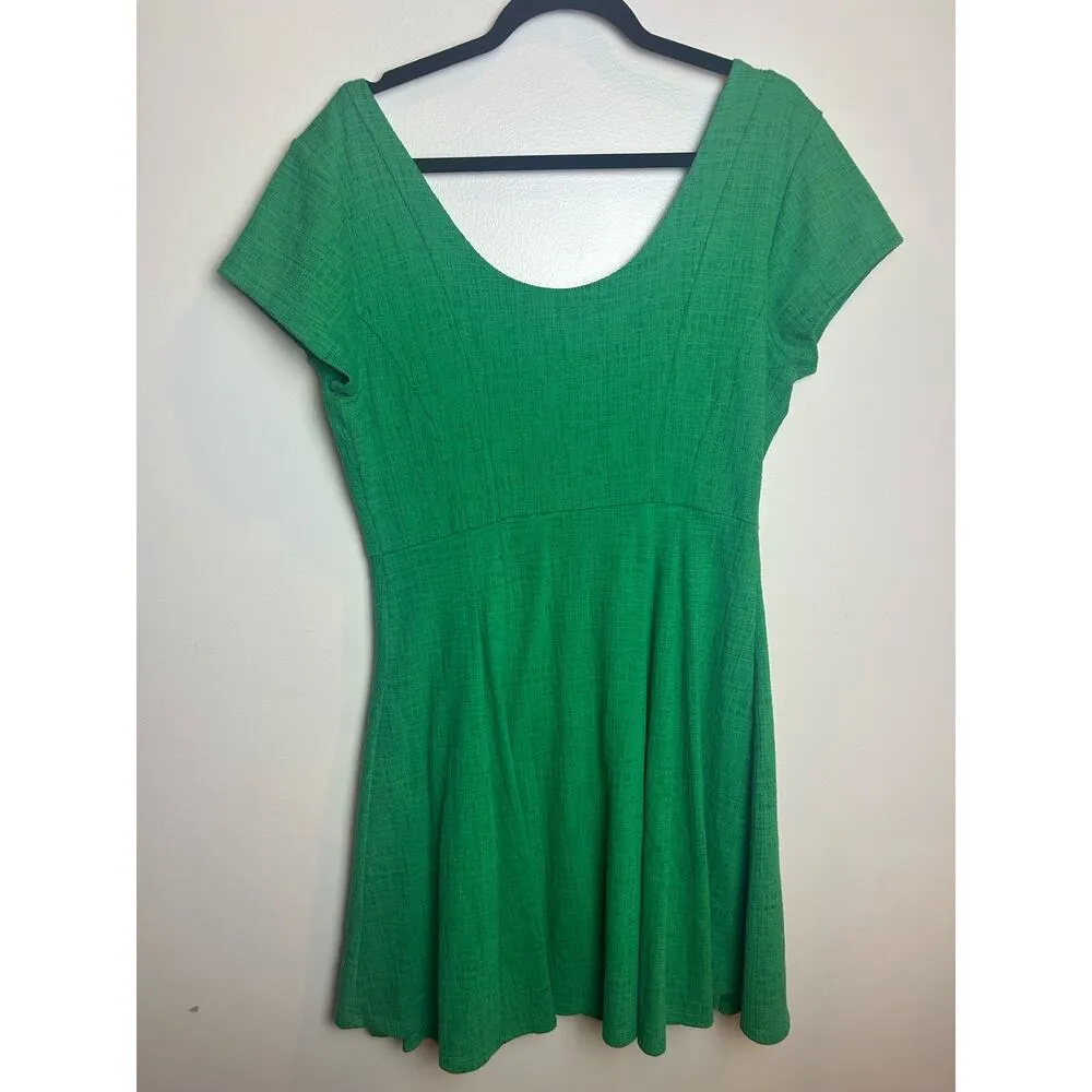 By Anthropologie Maeve Kelly Green Dress Mini Flowy Women Size Large L - Image 5