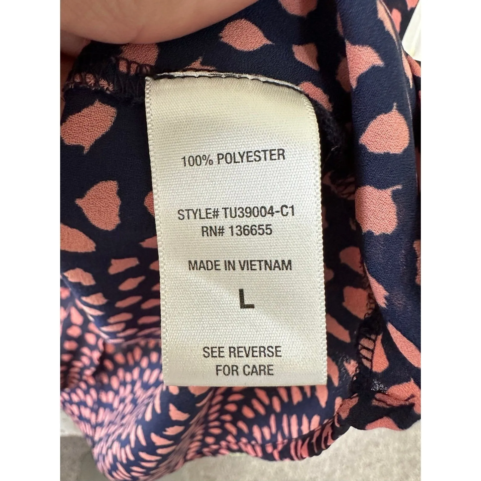 West Kei Novelty Irregular Spotty V Neck Twist Knot Dolman Sleeve Blouse L - Image 5