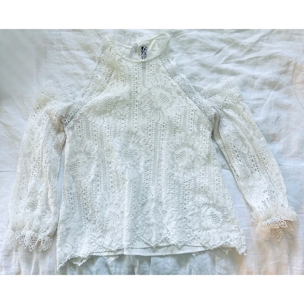 Vici Going to the Chapel Lace Blouse - Ivory - Image 4