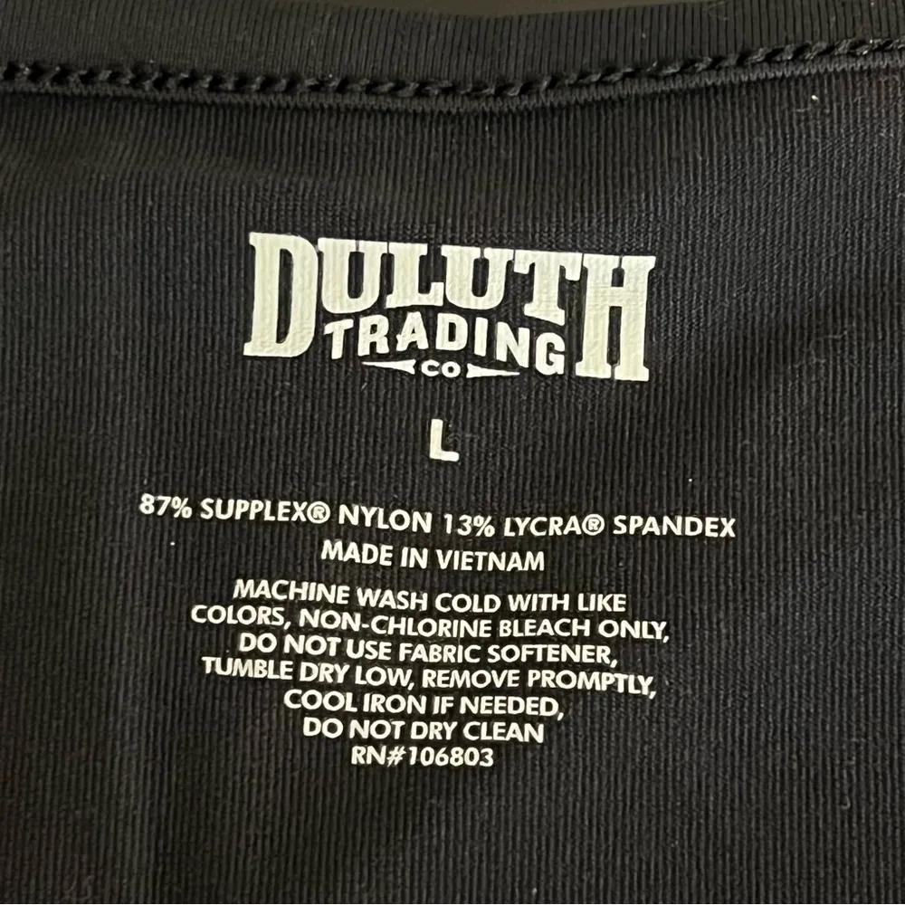 Duluth Trading NoGA Naturale Cotton Short Sleeve Dress, NWOT size L Black Size L - Image 3