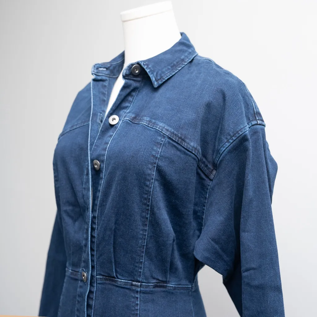 Free People - Amber Denim Dress. - Image 9