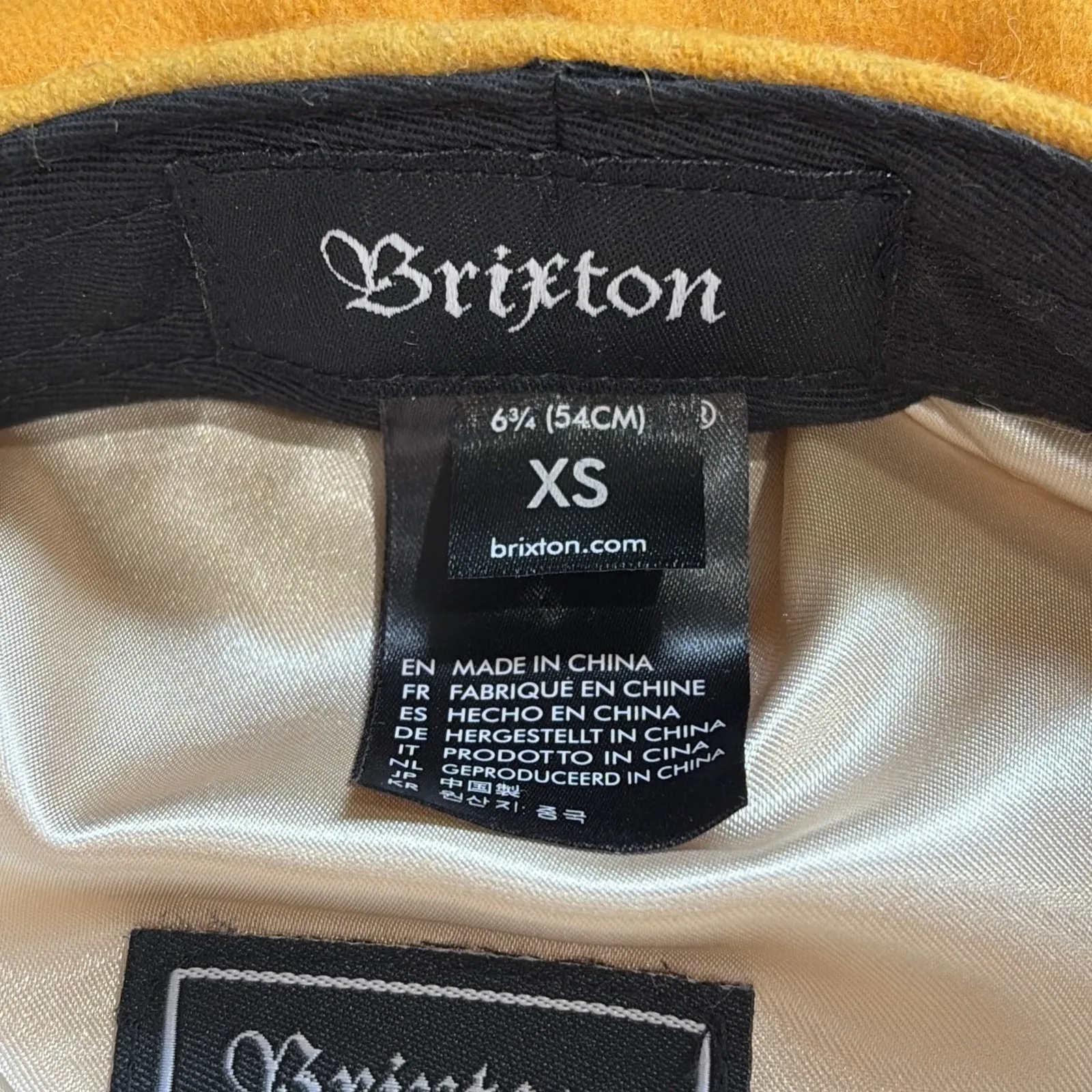 Brixton Mustard Yellow Wool Blend Fitted 6 3/4 Fisherman Hat Cap Unisex Adult XS - Image 11