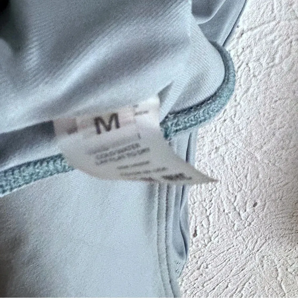 Alix NYC Jules Deep V-Neck Long Sleeve Bodysuit Blue Sz Medium - Image 7