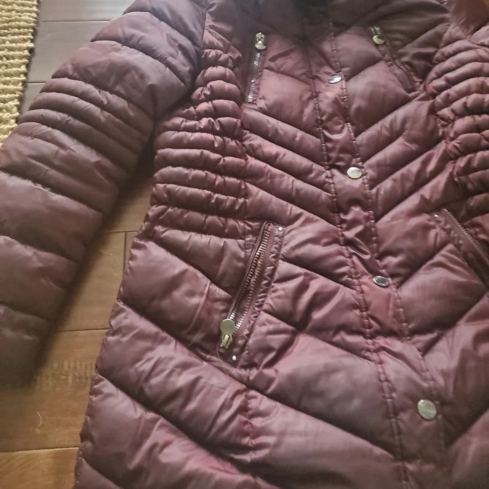 Laundry By Shelli Segal Burgundy Ski Jacket - Image 3