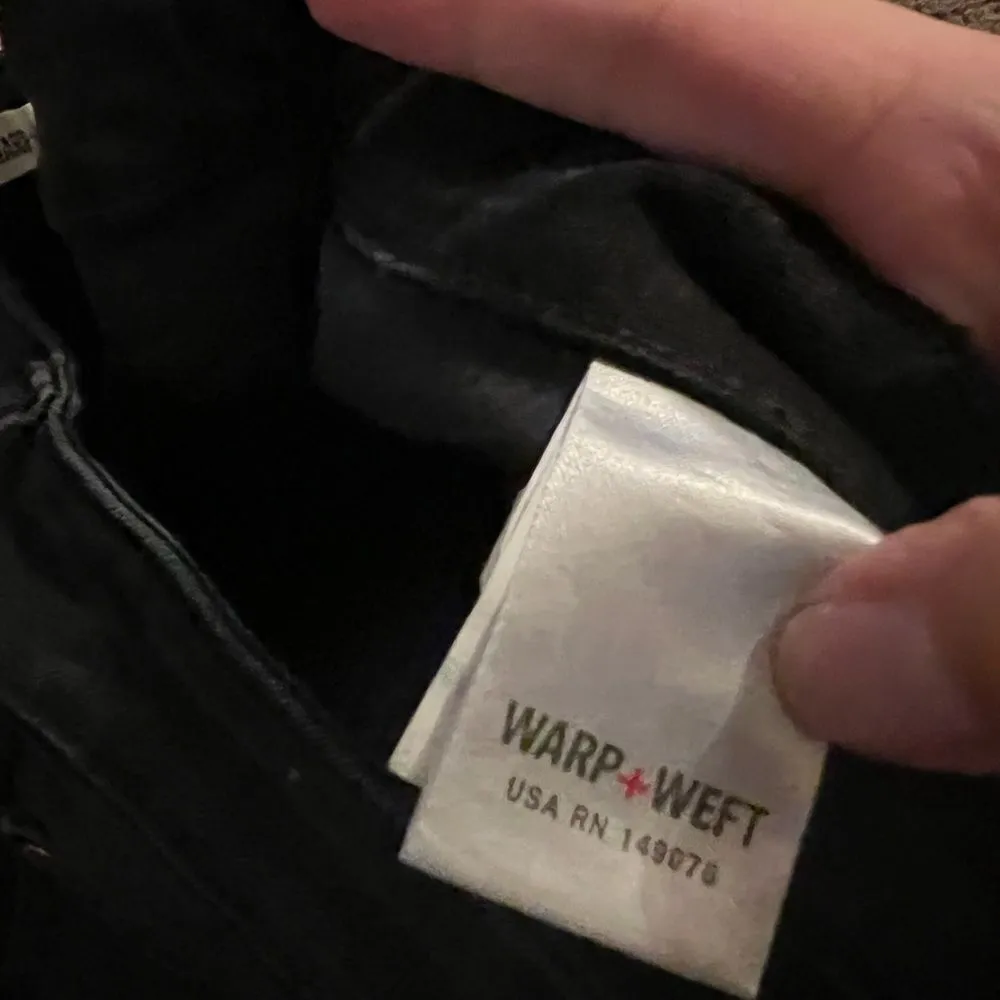 Warp + weft Chicago straight black jeans 28x32 Size 28 - Image 6