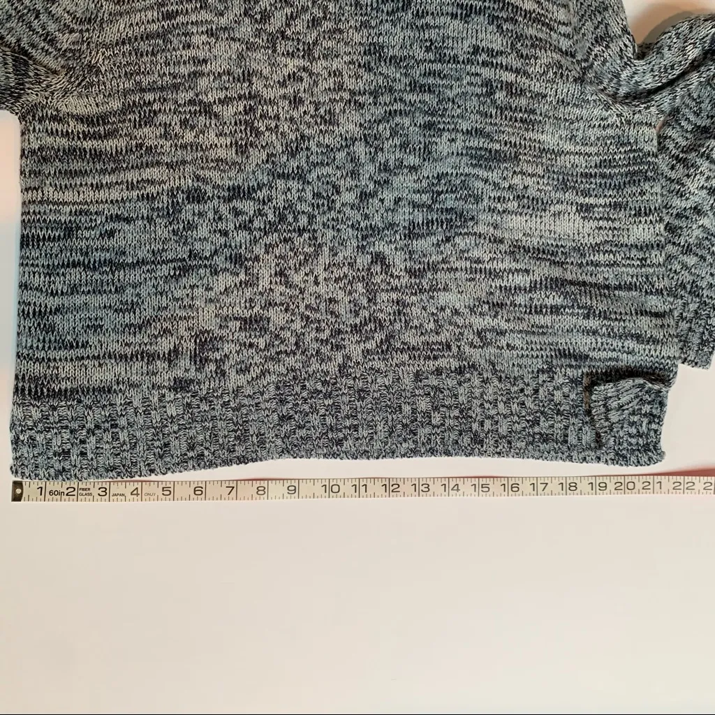 Divided by H&M blue marled cropped long sleeve sweater - Image 10