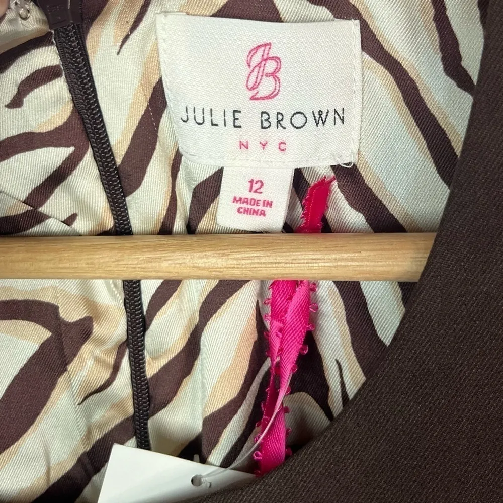 NEW Julie Brown Reina Ruffle Scoop Neck Sheath Dress 12 - Image 5