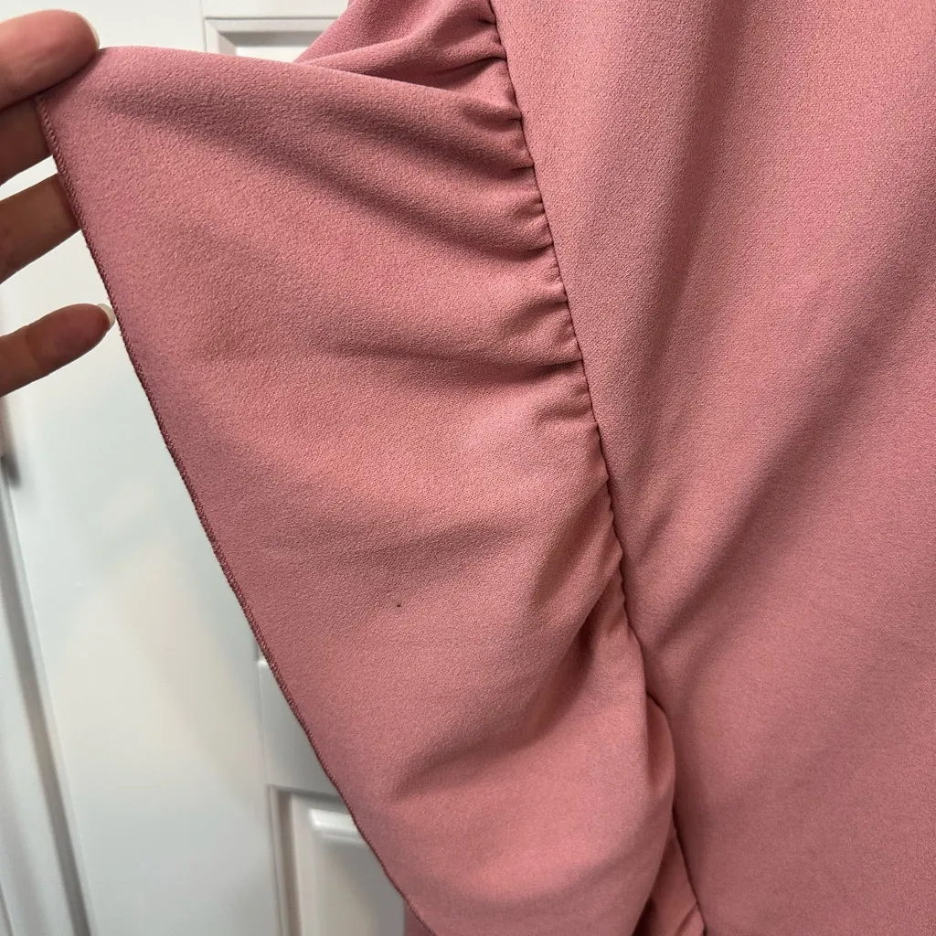 Lulus Immaculate Excellence Pink Sleeveless Ruffled Tulip Maxi Dress Size M NWT - Image 7