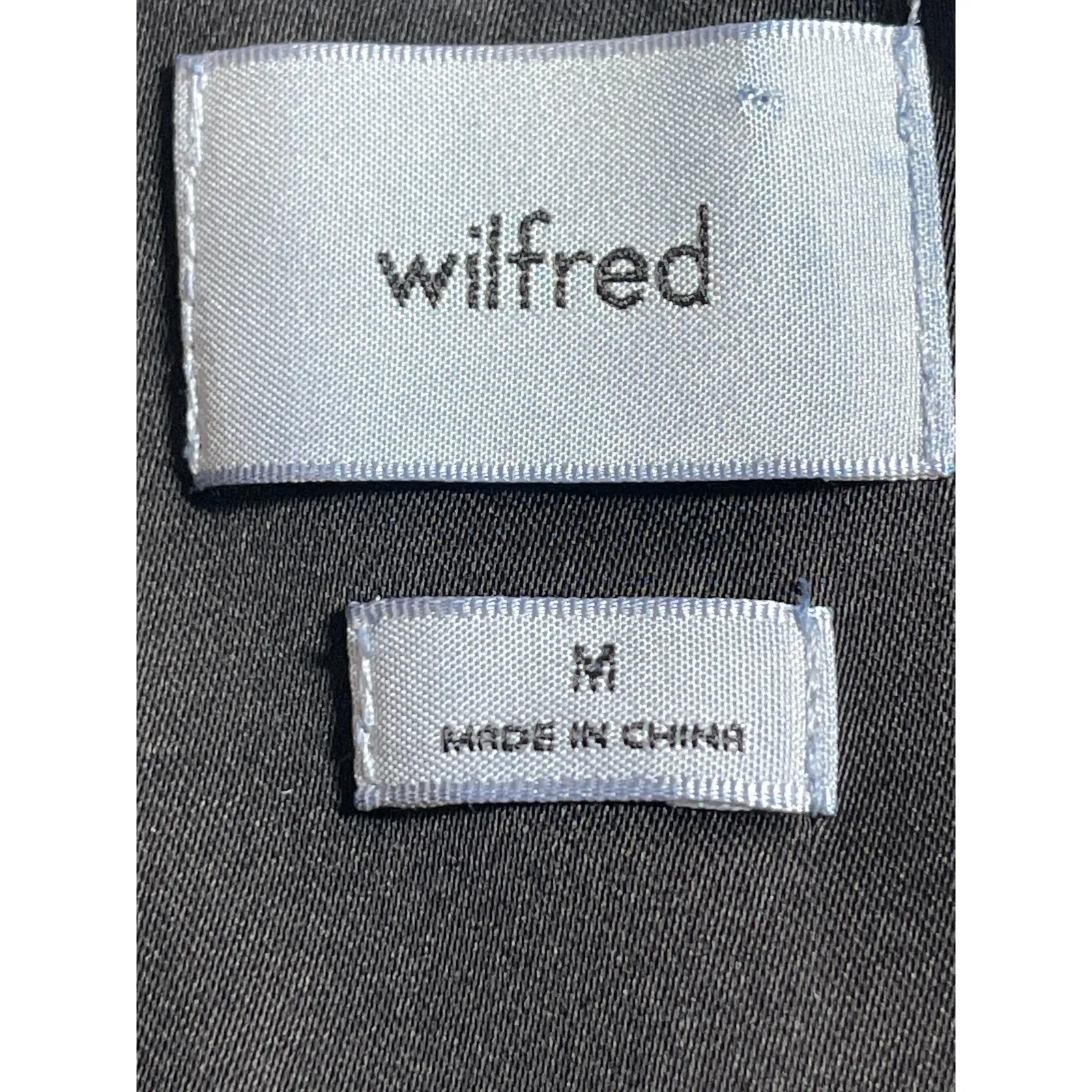 Aritzia Wilfred Shine Satin Bustier Black Square Neck Sleeveless Crop Tank Top M - Image 3