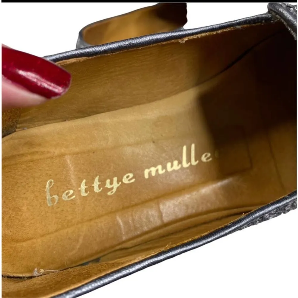 Women's Bettey Mulle Silver Glitter/Sequined Leather Loafers-7 - Image 9