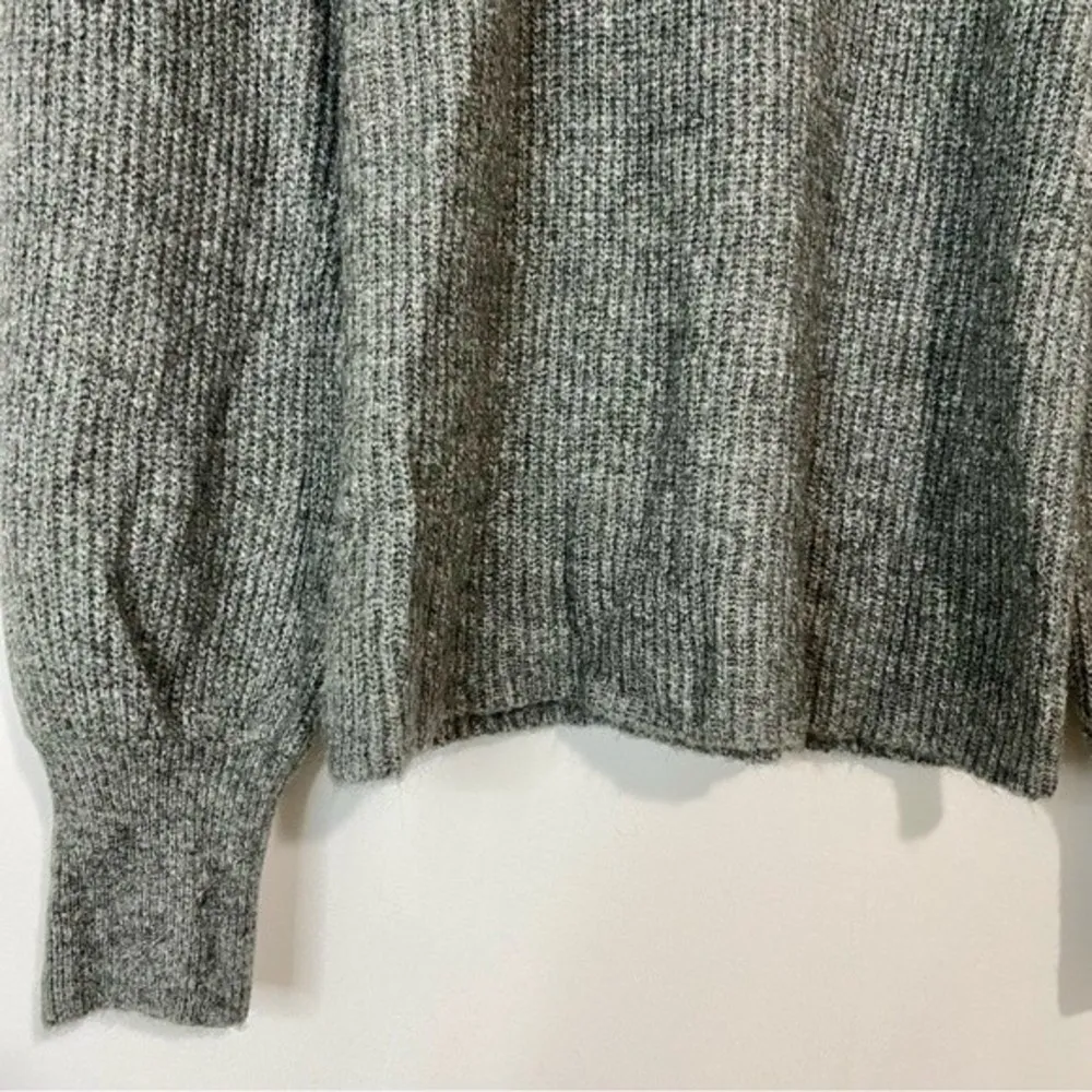 Halogen Women’s Knit Long Sleeve Crew Neck Sweater Grey Dark Heather Size XS NWT - Image 4