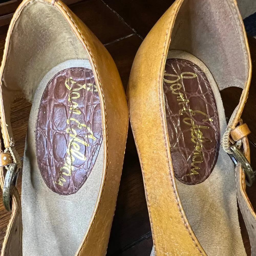 Sam Edelman Women's Sahara Leather Heels Size 10 - Image 4