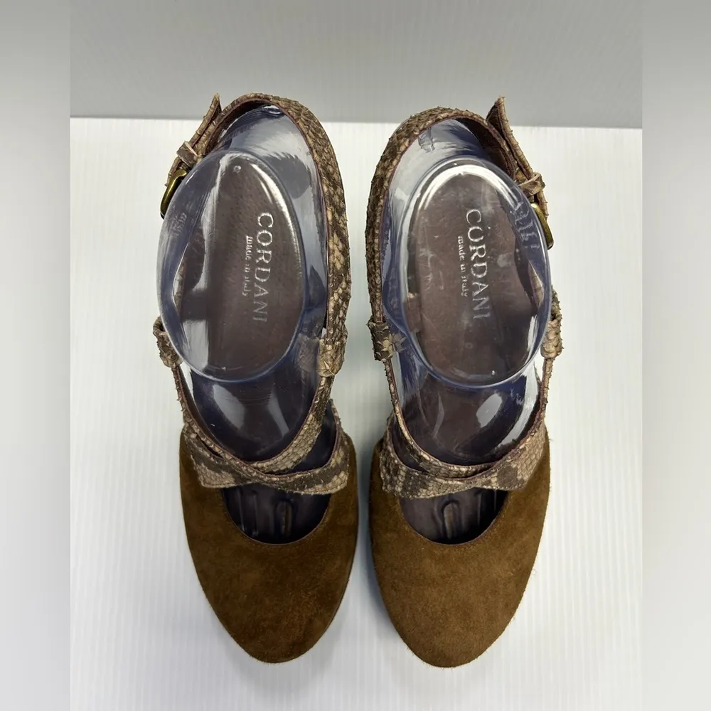Cordani Slingback Brown Suede - Image 3