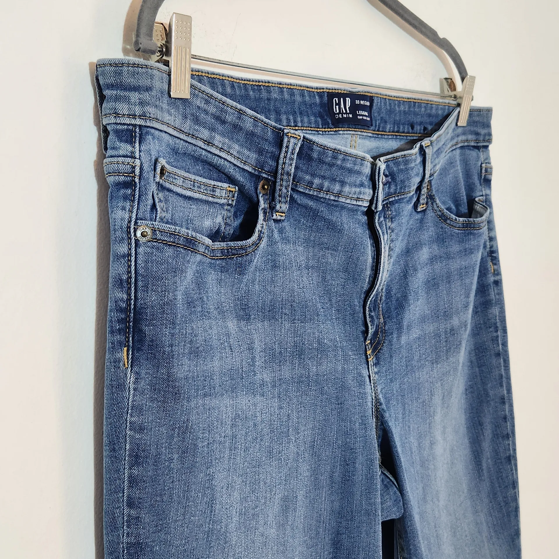 Gap Fitted Jeans Gap for Good Legging Style Size 33 - Image 3