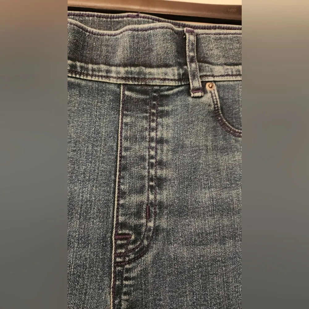 SPANX CLEAN INDIGO Blue Women’s SKINNY JEANS Size Medium - Image 6