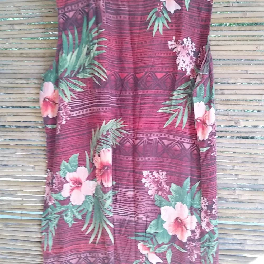 Liz Baker 14 Red Green Lanai Maxi Dress Plus - Image 5