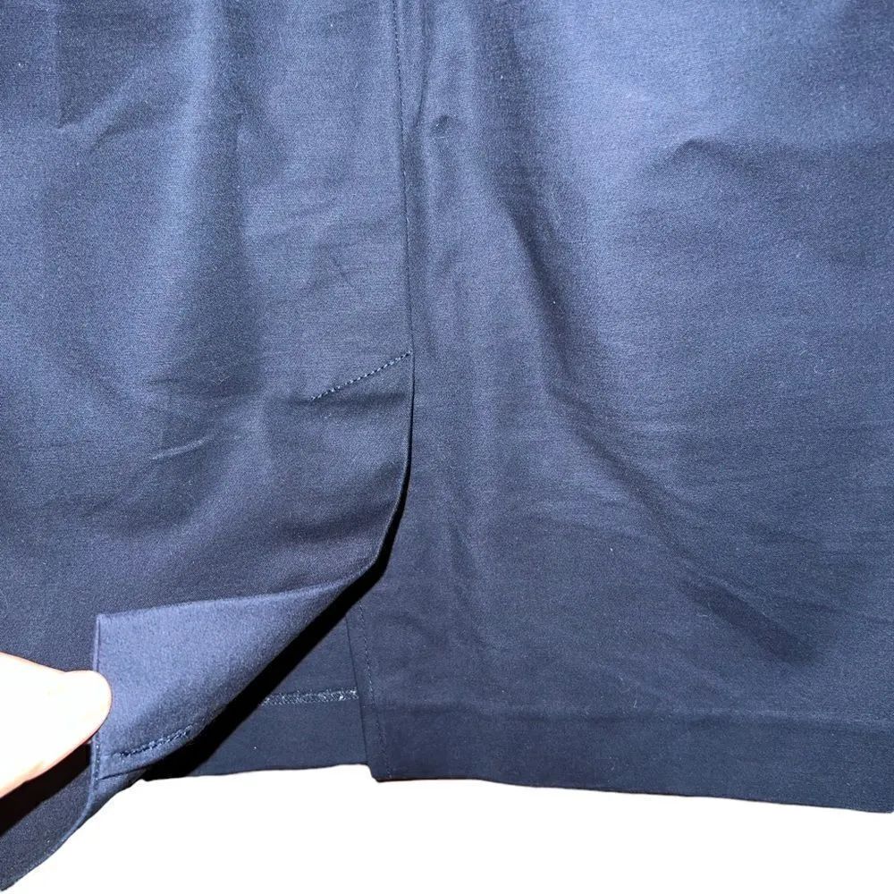 Dalia Collection Navy Blue Straight Knee Length Skirt Women’s Size 8 - Image 3