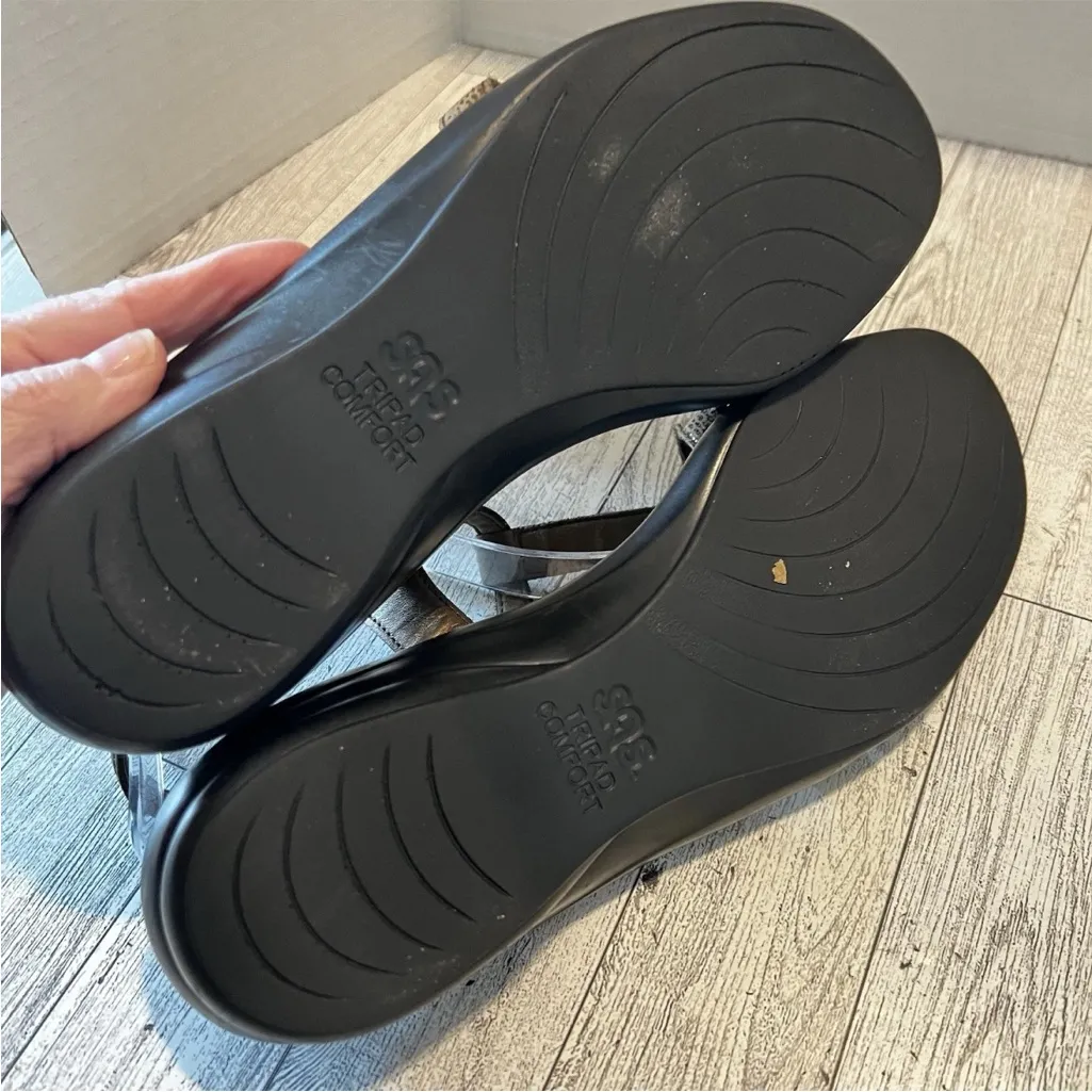 SAS Tripad Comfort Capri Bronze Leather Snake Print T - Image 7