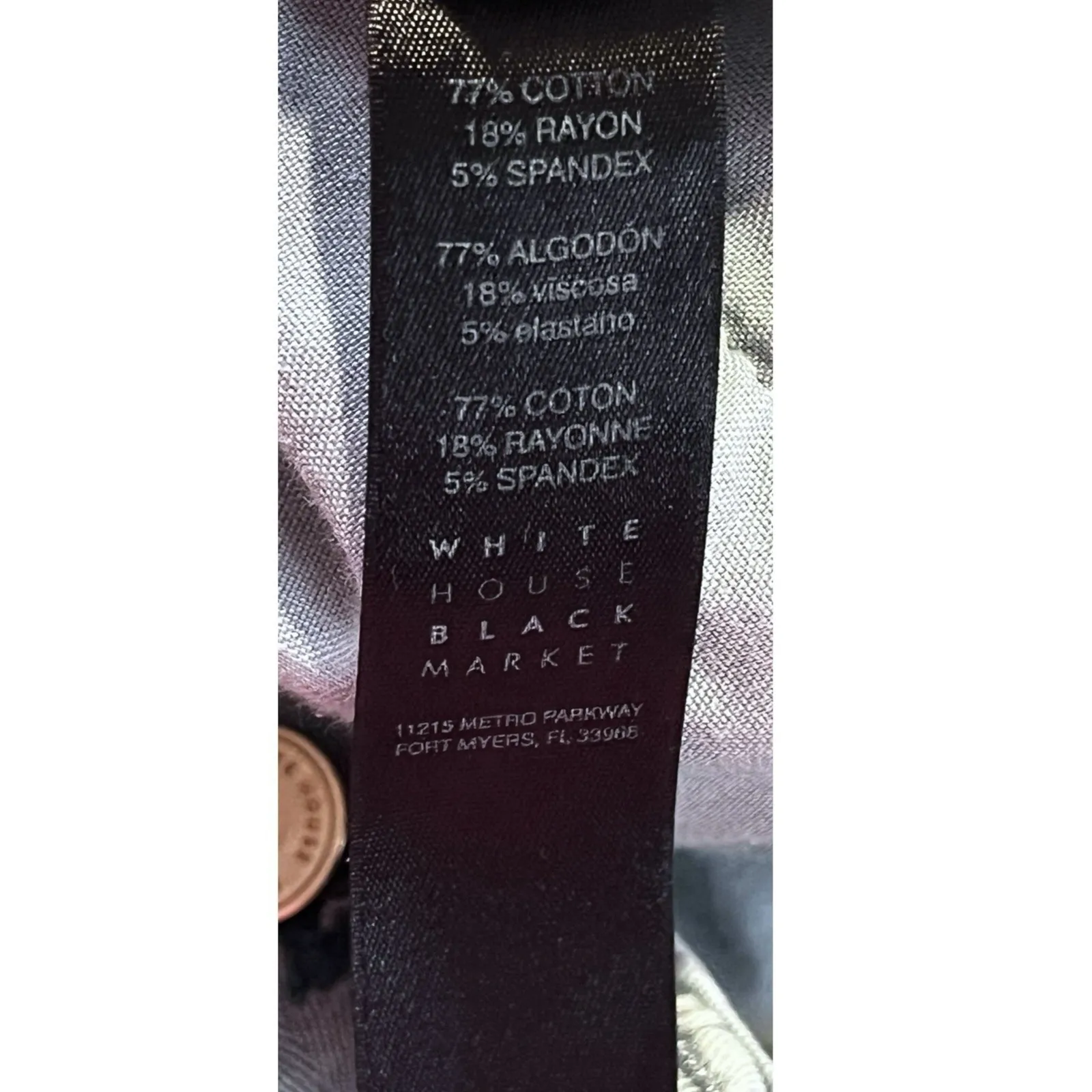 White House Black Market Cropped Ankle Olive Green Jean Size 10 Utility Gorpcore - Image 5