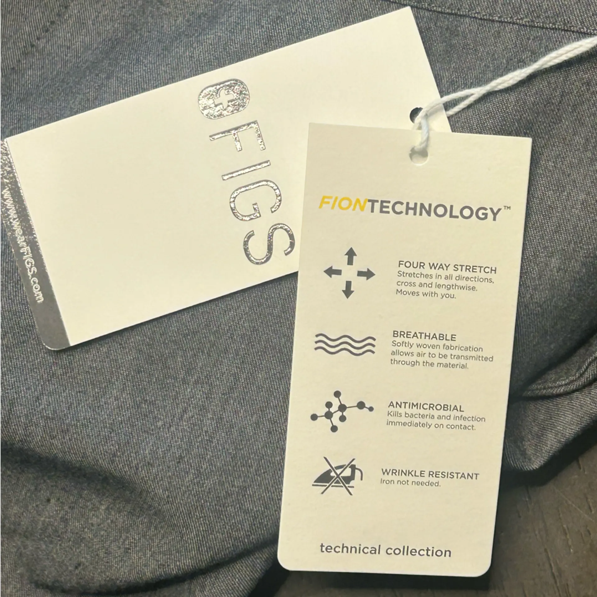 Figs Limited Edition gray Tokha scrub pant slim fit straight leg gray NWT S REG - Image 5