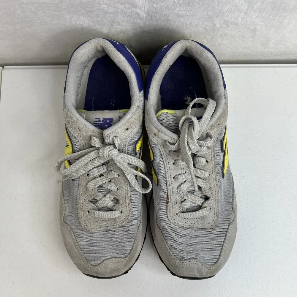 New Balance Size 8 515 Sneakers Shoes Gray Suede Mesh Running WL515AAC Retro - Image 6