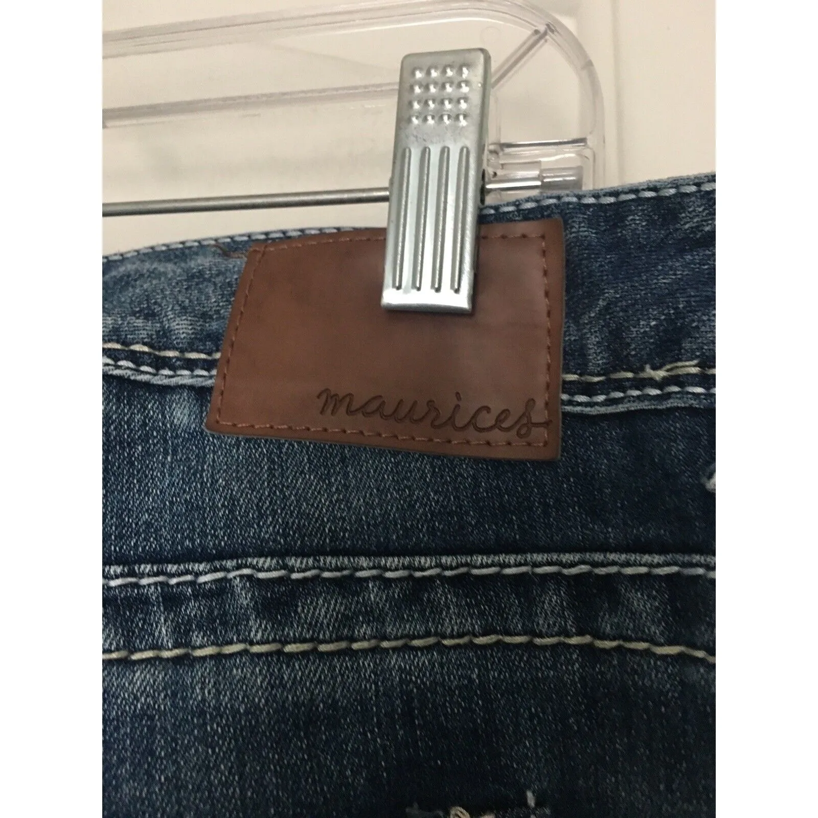 Maurices Women's Juniors Jeans Pockets Blue Size 13/14 Regular - Image 11