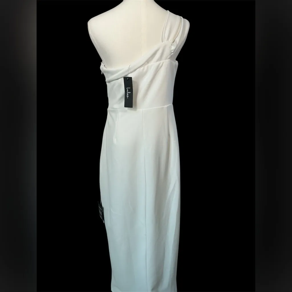 Lulu's White One Shoulder‎ Dress - Image 2