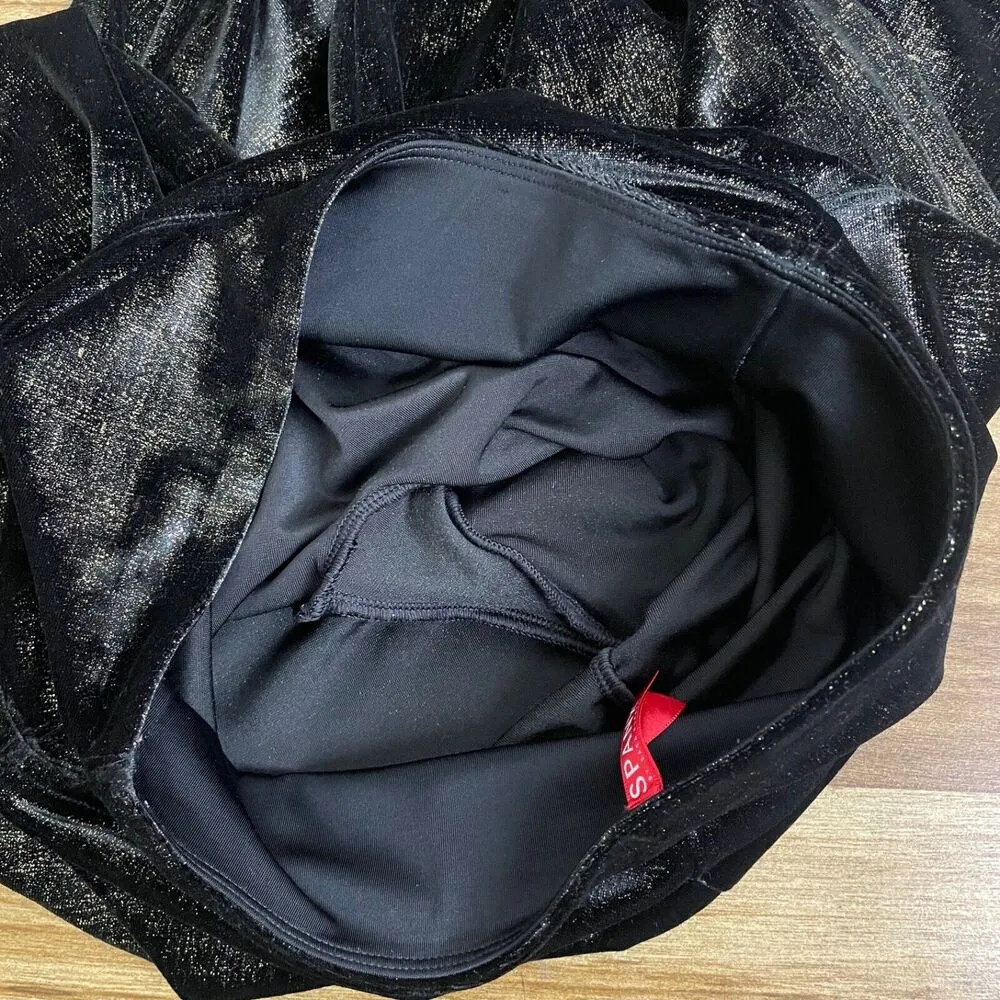 Spanx Medium Velvet Shine Leggings Small Womens Metallic Shimmer High Rise 20188 - Image 11