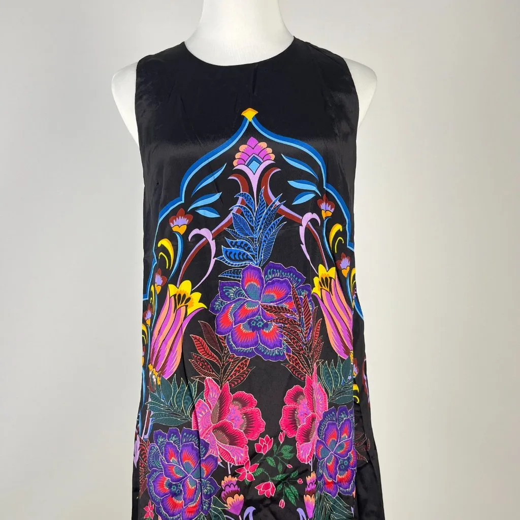 $445 NWT JOHNNY WAS Jade Tatianna Silk Blend Floral Maxi Slip Dress Sz XS - Image 7