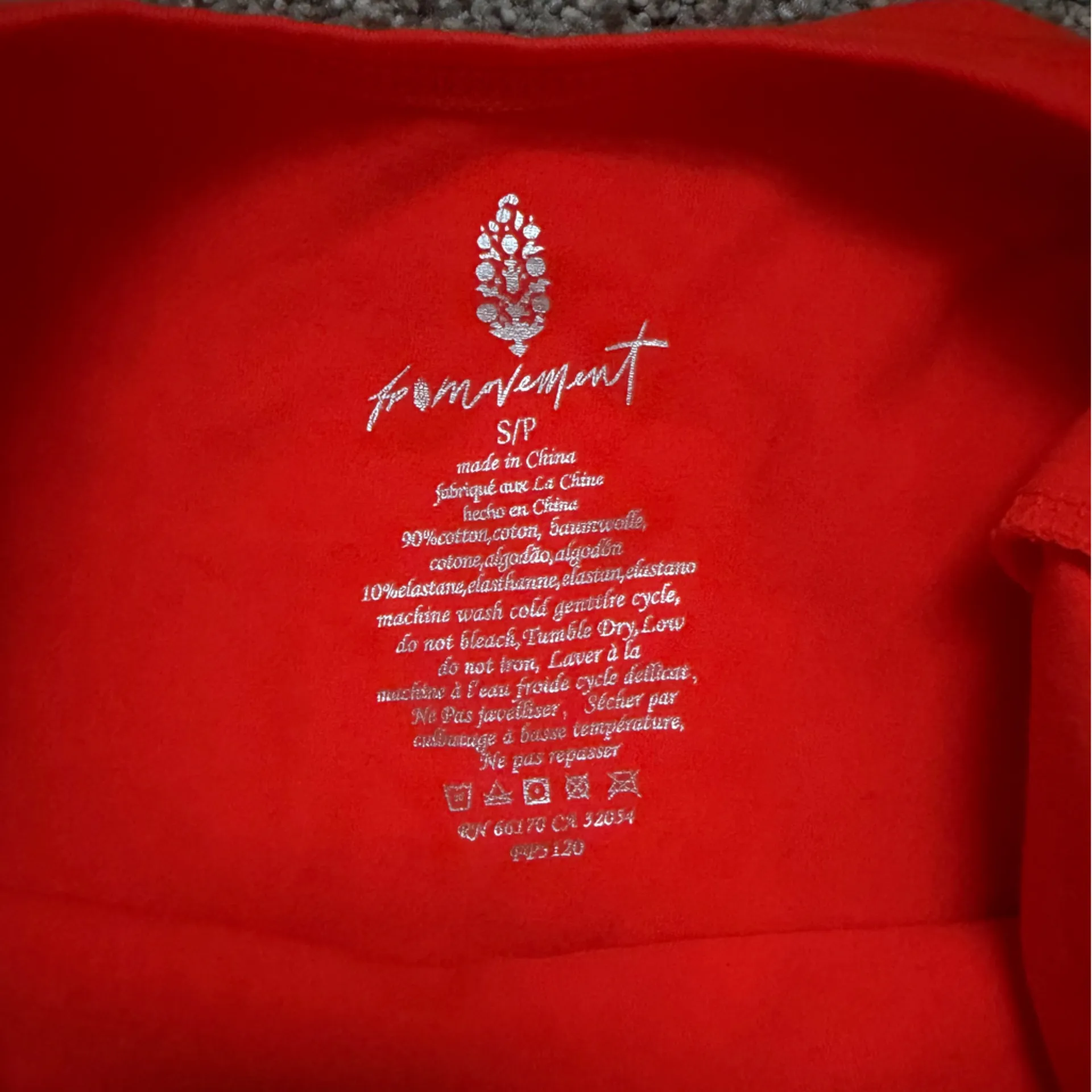 Free People FP Movement So Simple Dress in Cherry Tomato Red Orange Size Small - Image 13