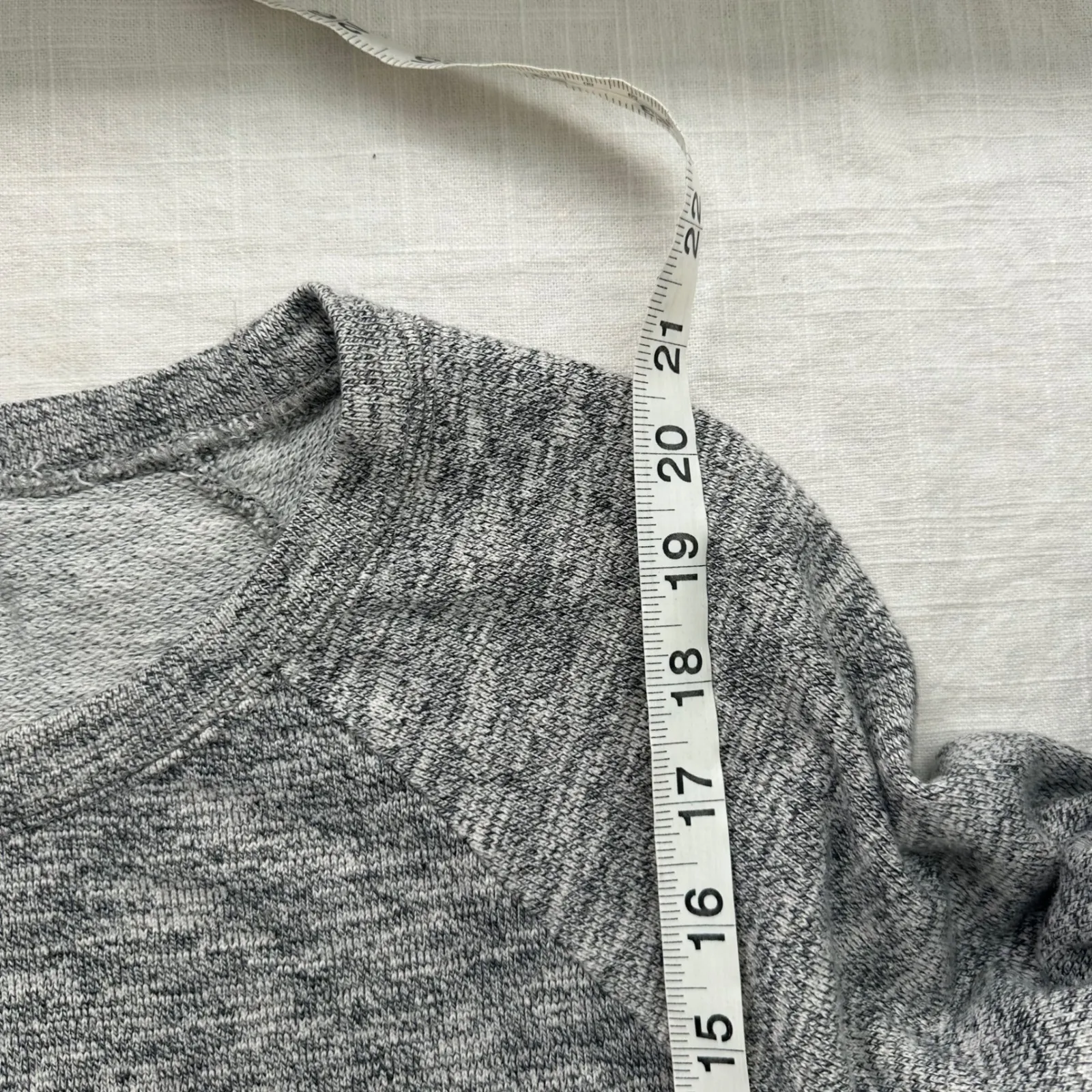 J.Crew‎ Gray Pullover Top 3/4 Sleeve Raglan Everyday Casual Comfy Size S - Image 7