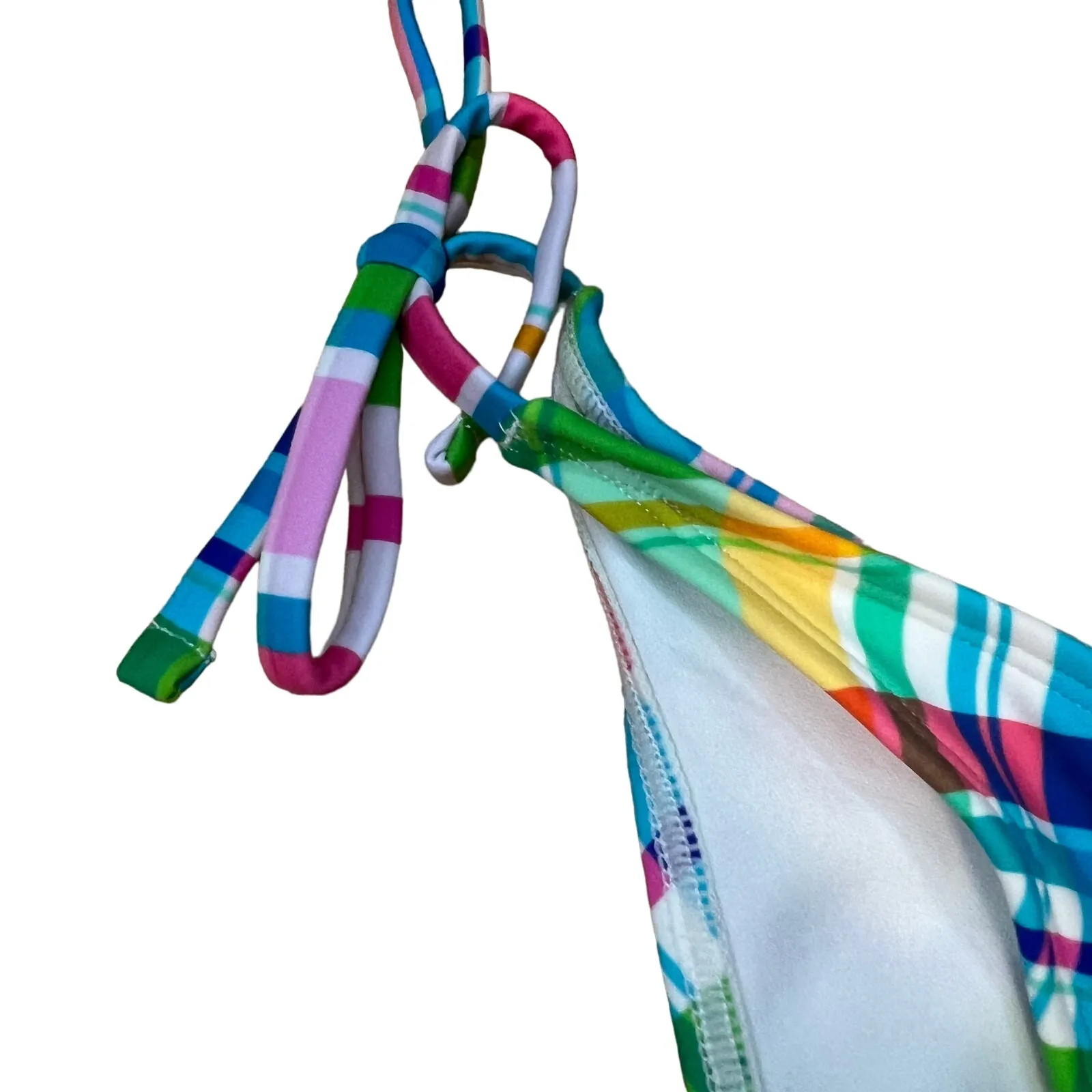 Wild Fable Women's Plaid Side-Tie Cheeky Bikini Bottom - Size XXS - NWT - Image 3