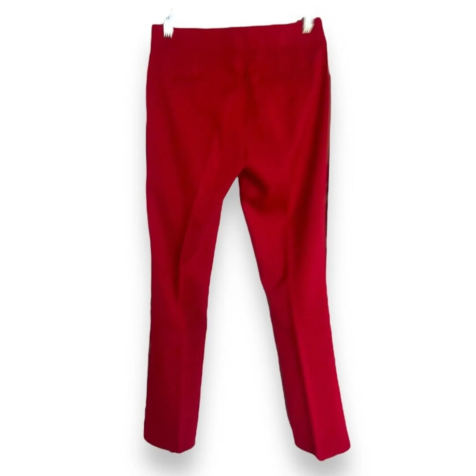 XOXO Womens Dress Pants Sz 1/2‎ Red Stretch Holiday Christmas Solid - Image 2
